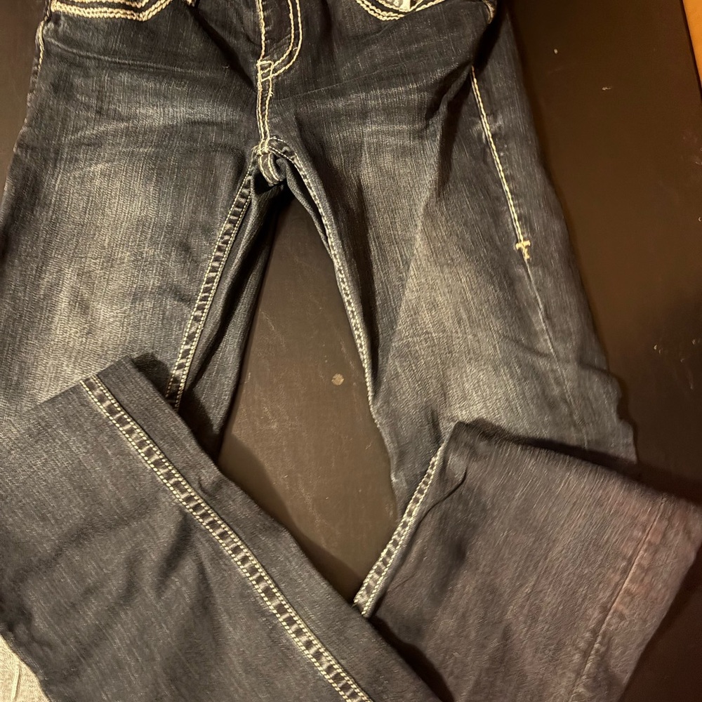 Cowgirl Tuff Black and Gray Denim Jeans